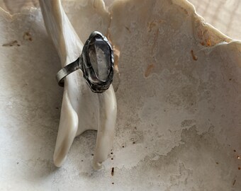 ray of light - Quartz Crystal ring size 7