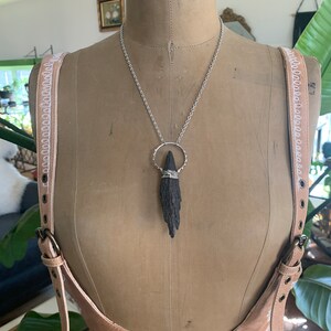 the raven - Black Kyanite necklace