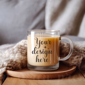 400 ml Personalised Glass Coffee Mug with Straw » THE LEADING