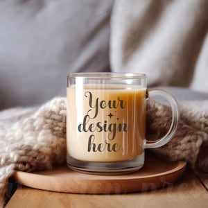 400 ml Personalised Glass Coffee Mug with Straw » THE LEADING