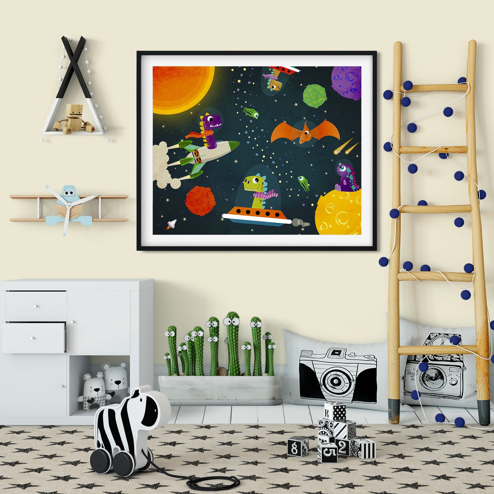 Dinosaur Astronaut Print Astro Dino Wall Art Space Lover Etsy Australia