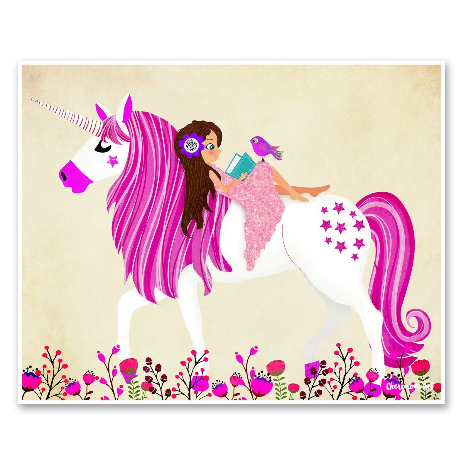 Unicorn Wall Art Print Unicorn Print Unicorn Room Decor | Etsy