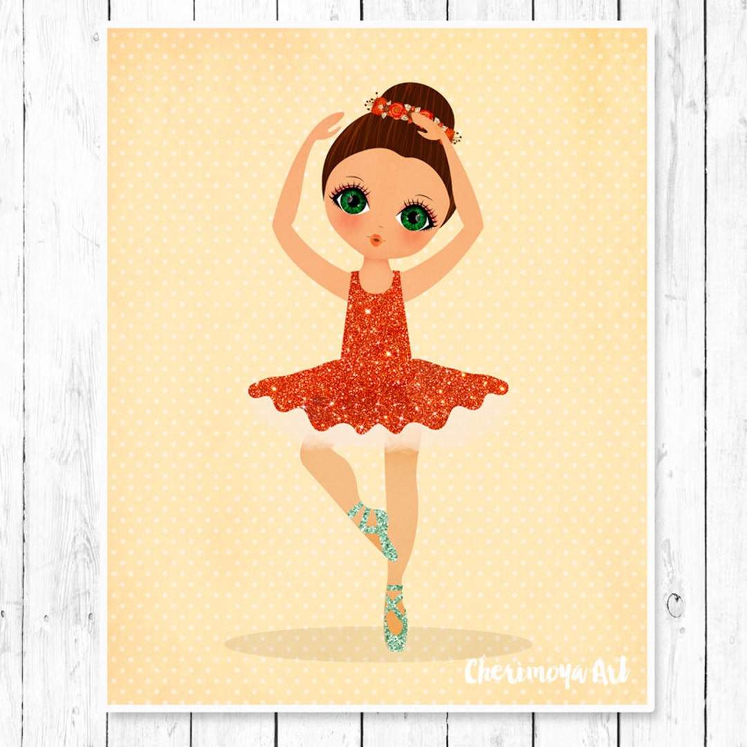 Ballerina Wall Art Girls Room Art Ballerina Nursery Ballet Art Ballet