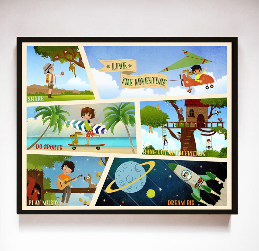 Inspirational Art for Boys Rooms Kids Room Print Children Decor Kids ...