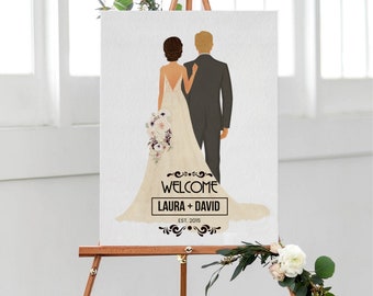 Personalized Welcome Sign Unique Wedding Welcome Sign Welcome Wedding Signage Welcome Wedding Poster Wedding Ceremony Sign Welcome Poster