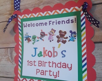 Muppet Babies Welcome Sign, Deluxe Muppet Babies, Muppets, Rainbow, New Muppet Babies, old Muppet Babies, Muppet Babies Birthday, Babies