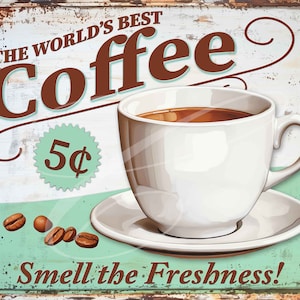 French Coffee Sign Vintage - Etsy