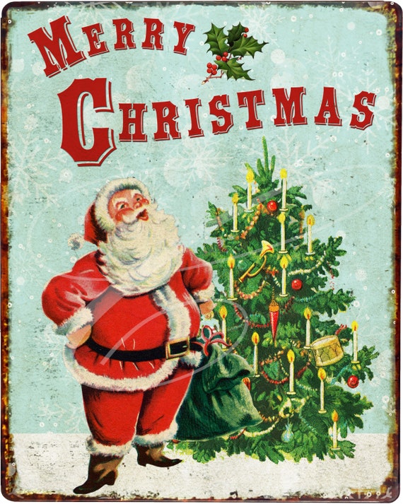 Primitive Vintage Victorian Christmas Logo Label Jpeg Digital | Etsy