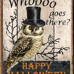 Primitive Vintage Victorian  Label jpeg Digital Jars, Tiered trays, signs, prints, Pillows, Halloween  Owl Top hat Branches  Rustic Wood