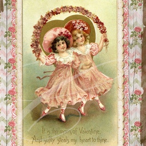 Rótulo de fazenda vintage primitivo, potes digitais jpeg, bandejas em camadas, placas, impressões, almofadas, dia dos namorados, cartão postal vitoriano infantil, rosas