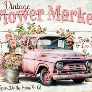 Primitive Vintage Cottage farm Country  Label jpeg Digital jpeg Jars, Tiered trays, signs, prints, Pillows, flower Market Truck
