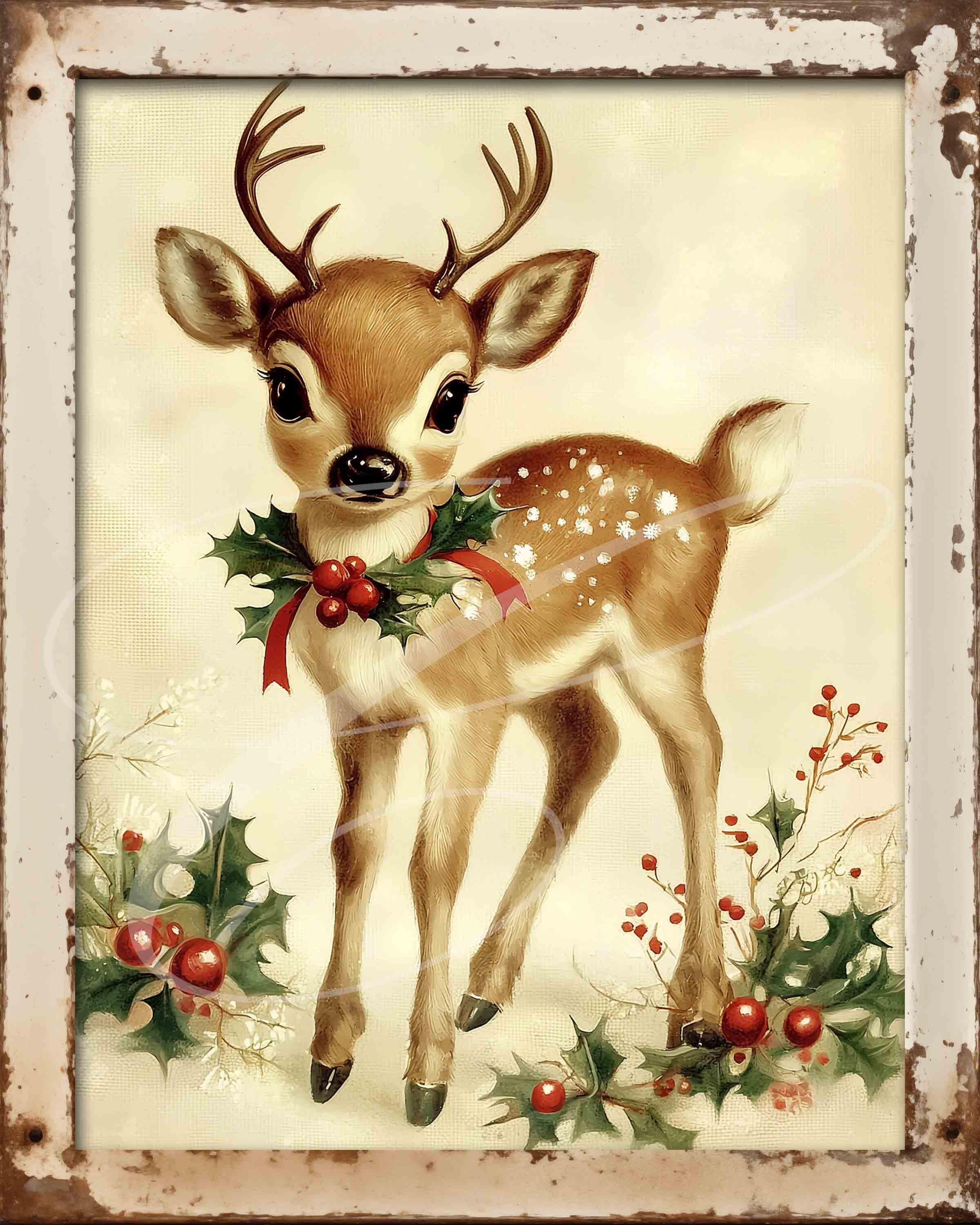 Primitive Vintage Victorian Christmas Label Jpg Digital Jars