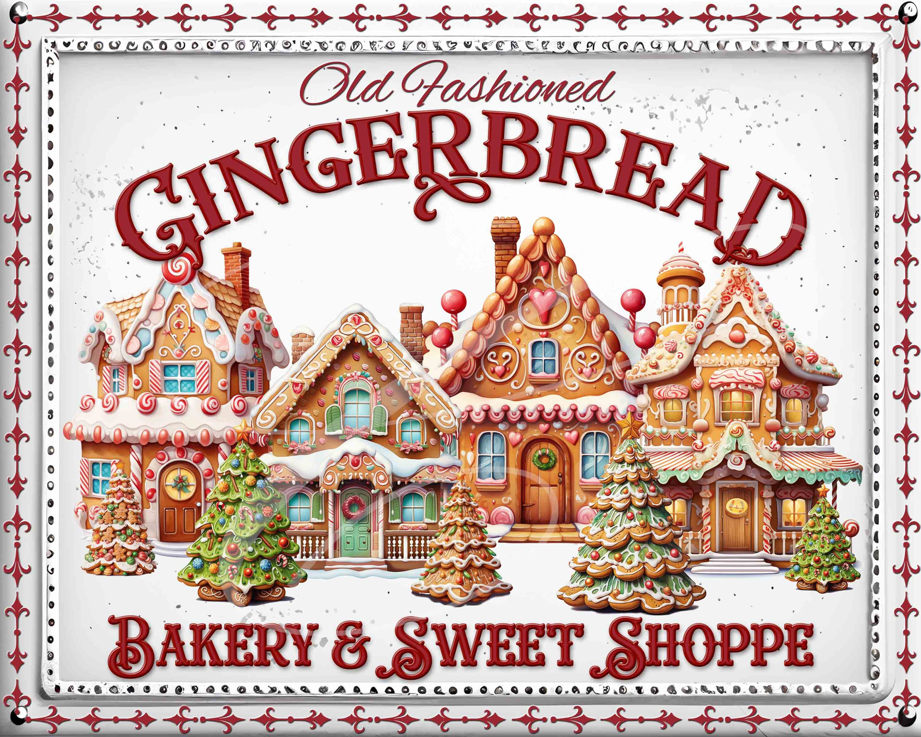 Primitive Vintage Victorian Christmas Label jpg Digital Jars, Tiered trays, signs, prints, Pillows, candy cane cookies gingerbread Village