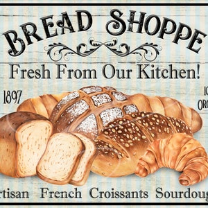 Primitive Vintage farm Country Label jpeg Digital jpeg Jars, Tiered trays, signs, prints, Pillows Bread Shoppe Bakery Retro Kitchen