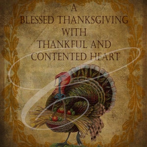 Primitive Vintage Victorian  Label jpeg Digital jpeg Jars, Tiered trays, signs, prints, Pillows, Harvest Thanksgiving Turkey