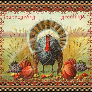 Primitive Vintage Victorian  Label jpeg Digital jpeg Jars, Tiered trays, signs, prints, Pillows, Harvest Thanksgiving Turkey