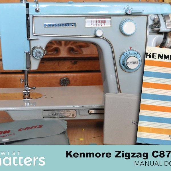 Kenmore Zigzag 781, 782, C877.781, C877.782 Máquina de coser Manual + Lista de piezas Descargar PDF