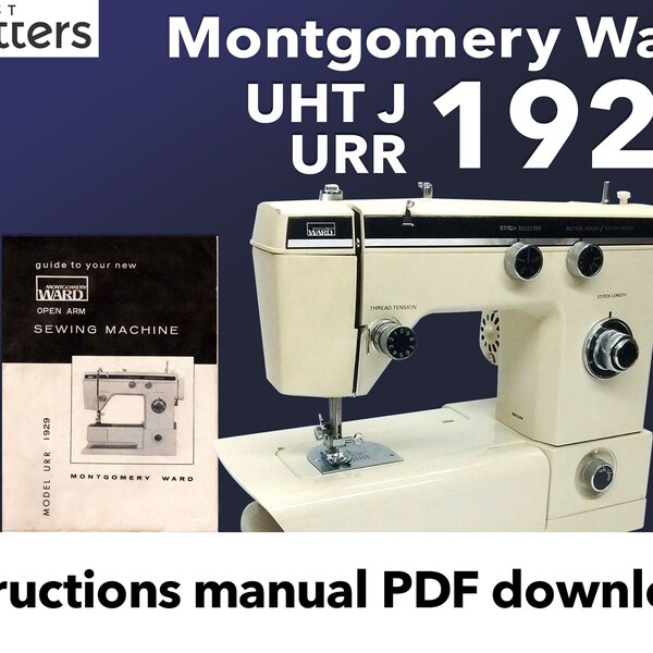 Montgomery Ward Sewing Machine Manual Etsy