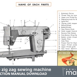 Morse Zigzag Sewing Machine Instruction Manual PDF Download