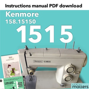 Manuale di istruzioni per macchina da cucire a zig-zag Kenmore 1515, 15815150 158.15150 in formato PDF