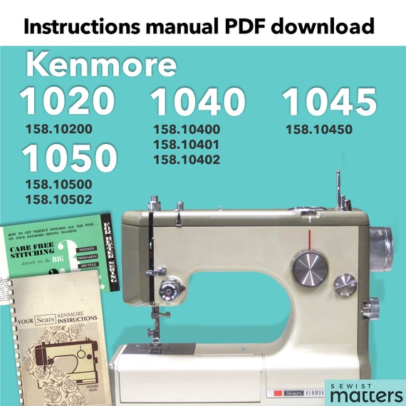 Kenmore 75 158.750 Sewing Machine Instruction Manual PDF Download 