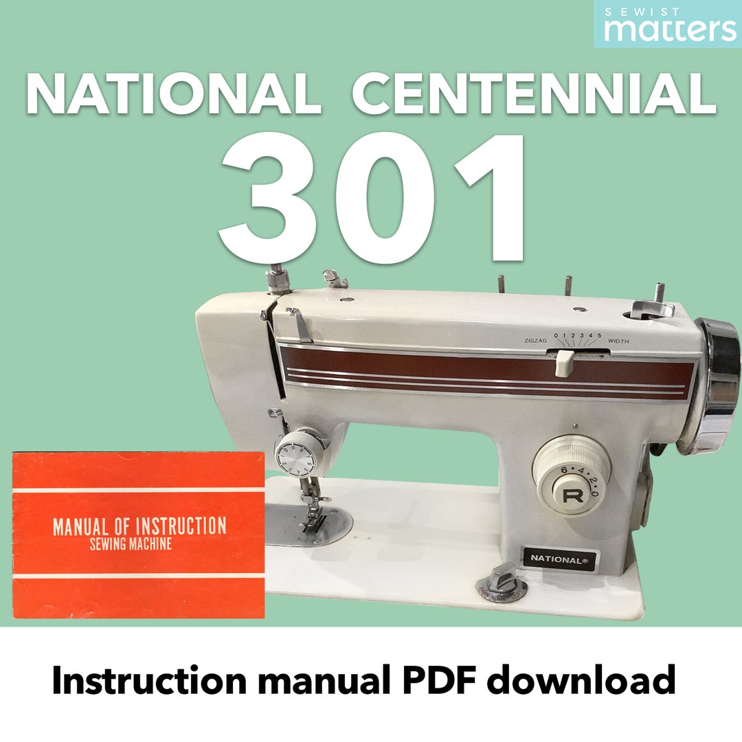 National 301 Centennial 301 Zig-zag Sewing Machine