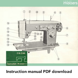 Manual de instrucciones de la máquina de coser en zigzag (PDF) - Patch-o-matic