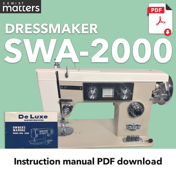 SWA-2000 Dressmaker, White | Pinnock Craftamatic CFM De Luxe Push