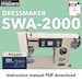 Dressmaker SWA-2000 White SWA-2000 De Luxe Push Button Zig Zag Sewing ...