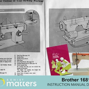 Brother 1681, 1681B, Riviera 1681 & Jones 1681 Sewing Machine Manual PDF Download