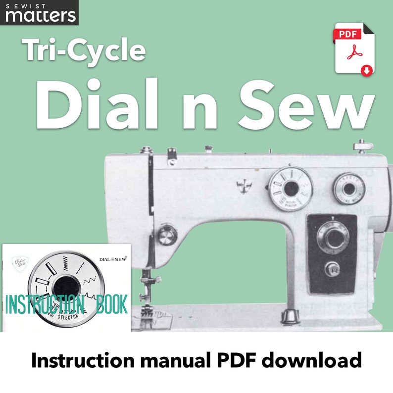Koyo Dial N Sew Sewing Machine Instruction Manual PDF Download Etsy