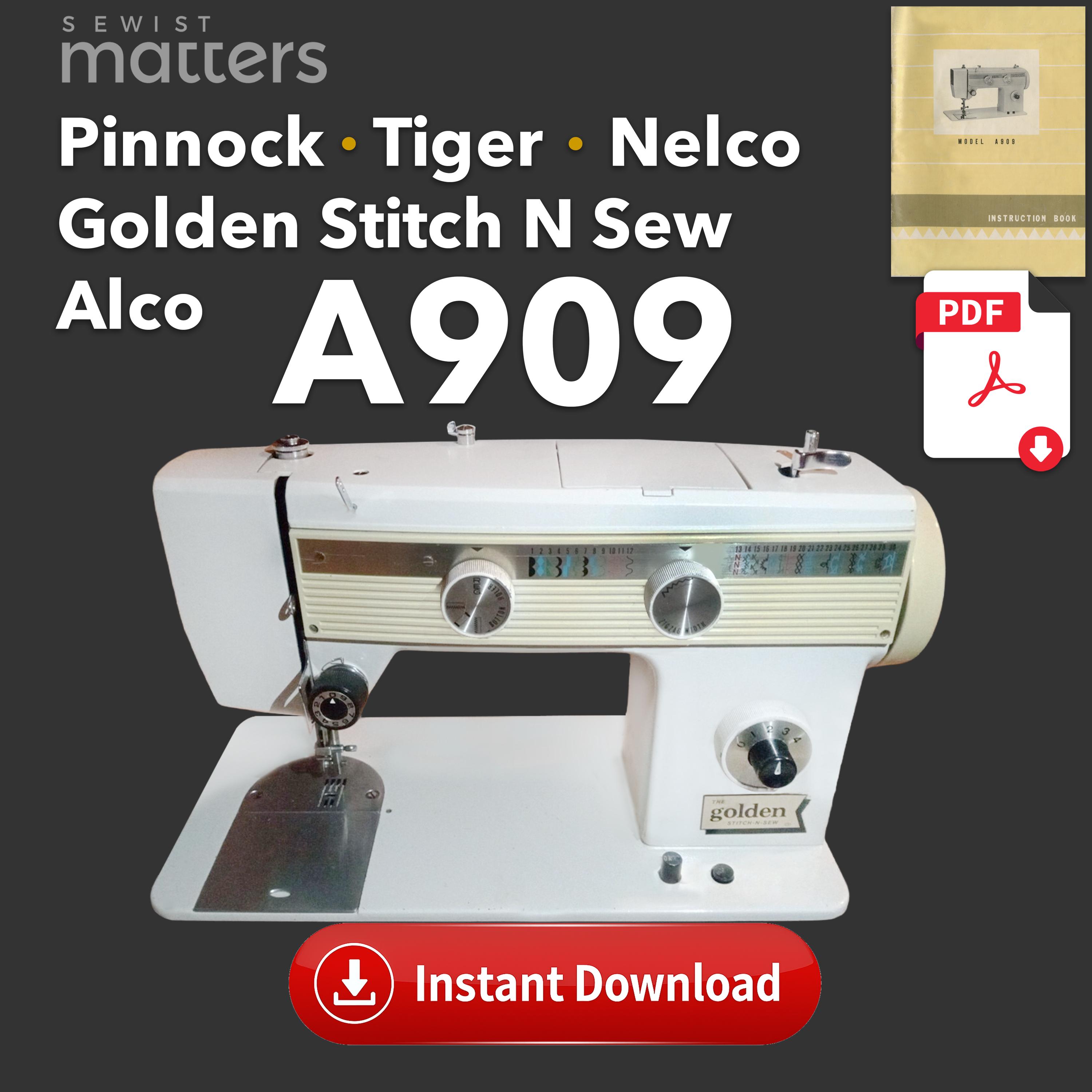 A909 Pinnock | the Golden Stitch N Sew Alco | Nelco Sewing Machine
