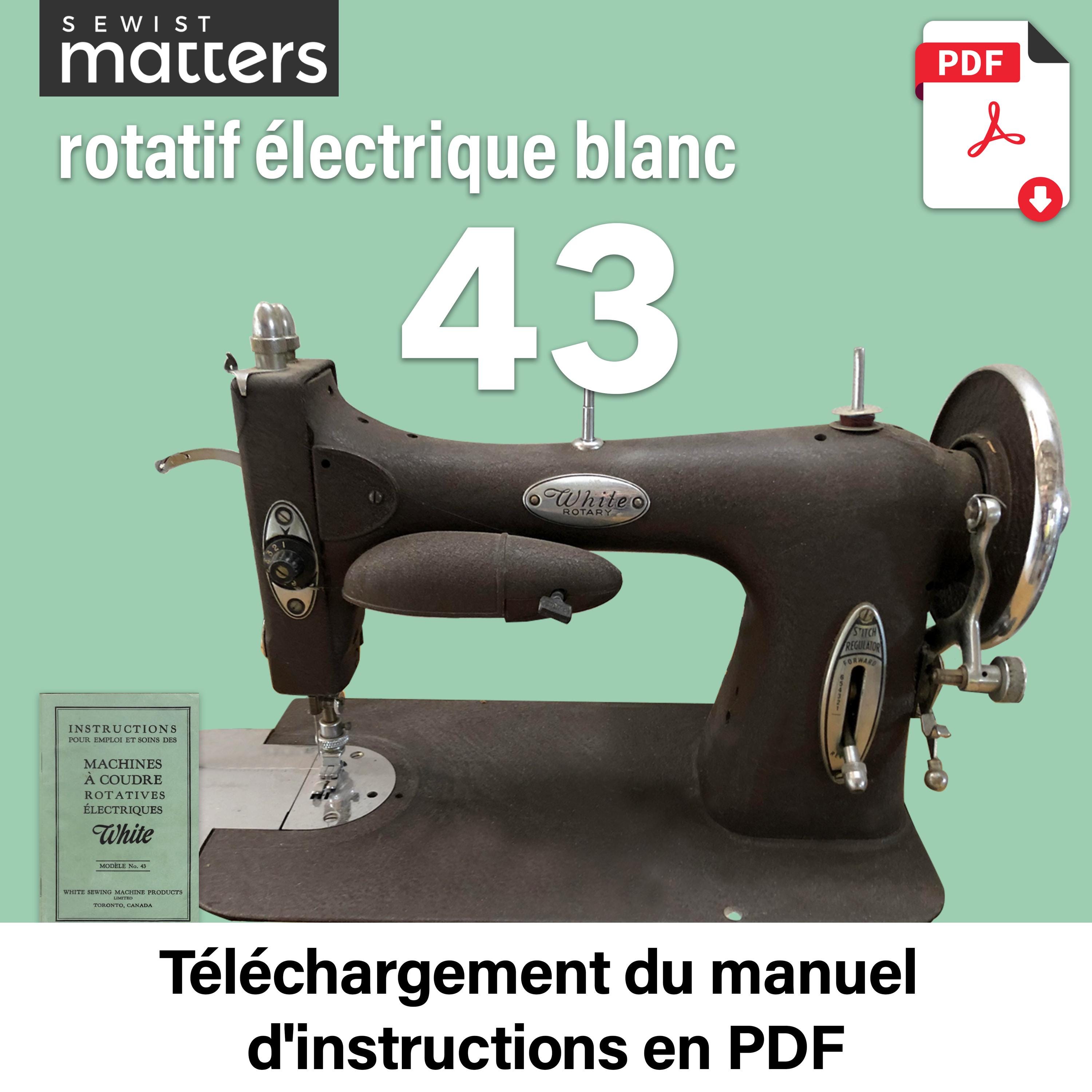 vintage an•an no.43 White Rotary Sewing Machine 43 - Etsy