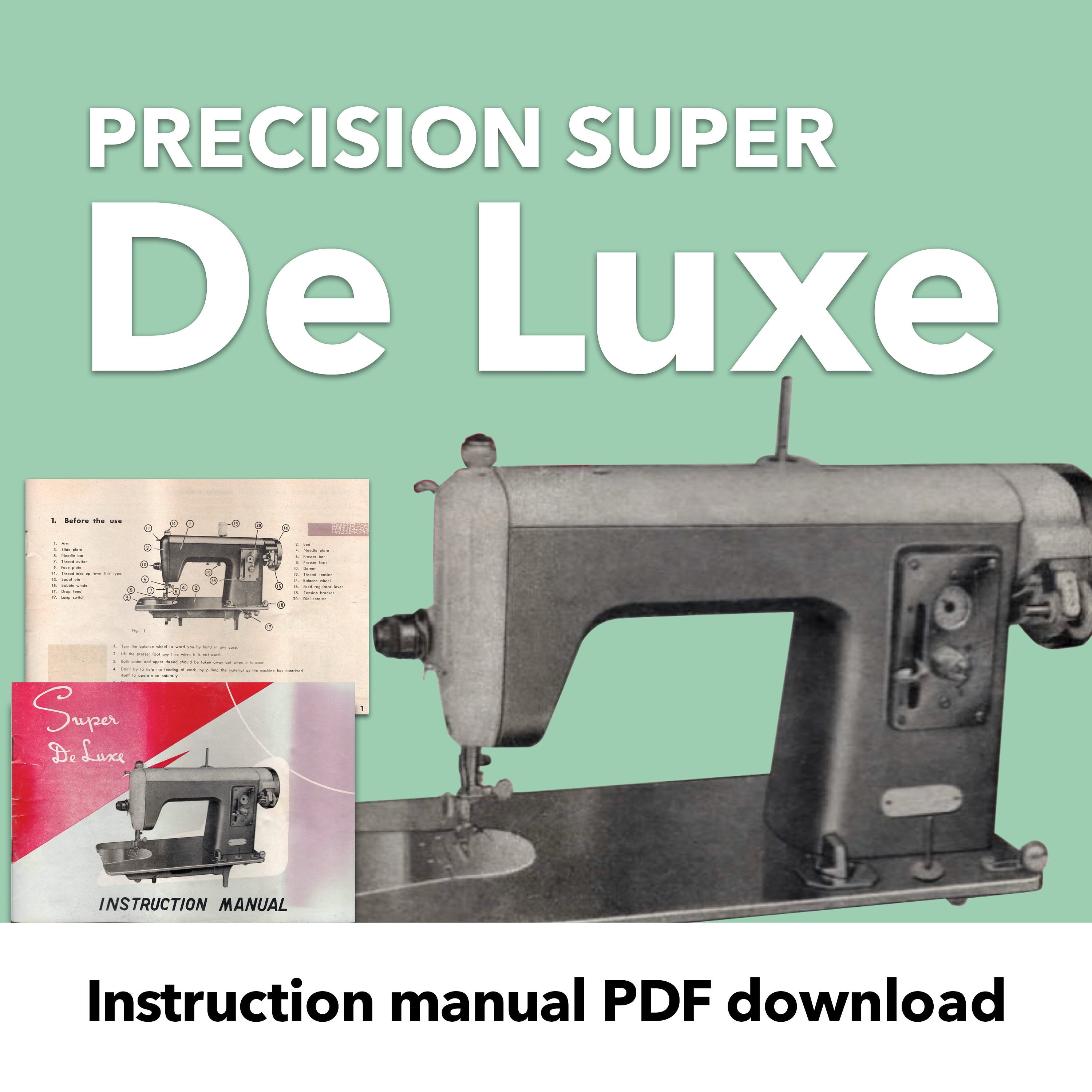 Precision Deluxe Sewing Machine Manual - Etsy