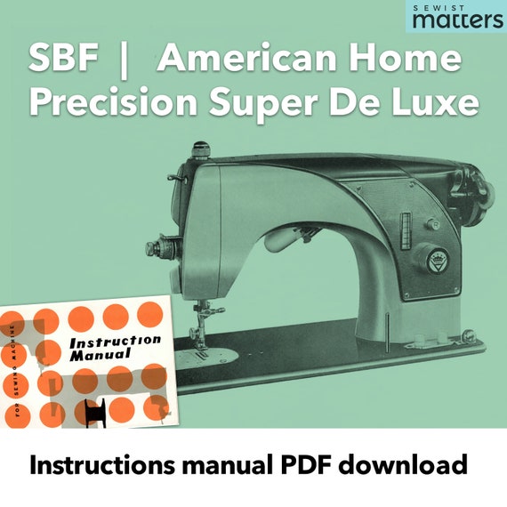 Remington F-17 SBF Precision Super De Luxe Sewing Machine Manual