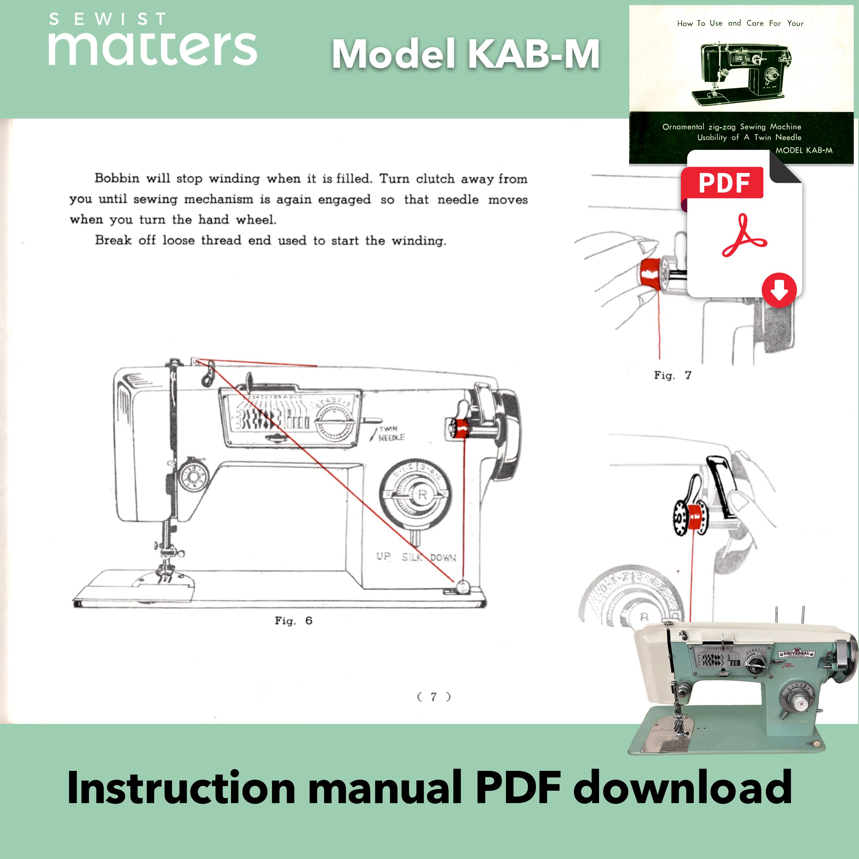 KAB-M Universal Underwood Dressmaker Electric Rotary Sewing