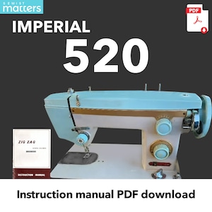 Imperial 520 ZigZag Sewing Machine Instruction Book  Manual PDF Download