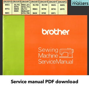 Brother Light Weight Sewing Machine Service Manual Instruction Manual PDF Download