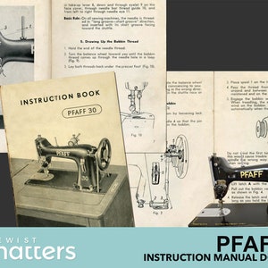 PFAFF 30 Sewing machine instruction manual PDF Download
