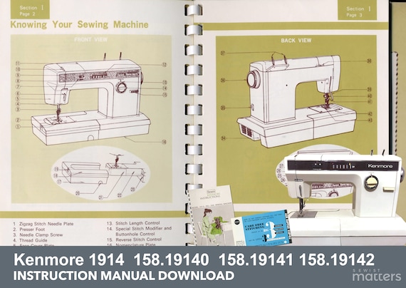 Sears Kenmore Model 86 Manual - mrsewing