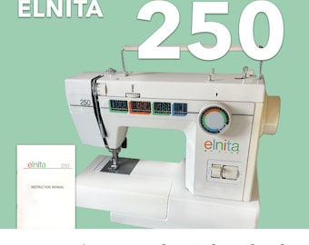 Elnita 250 Sewing Machine Instruction Manual PDF Download