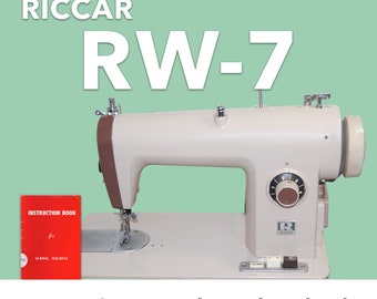 Riccar RW-7 Sewing Machine Manual PDF Download