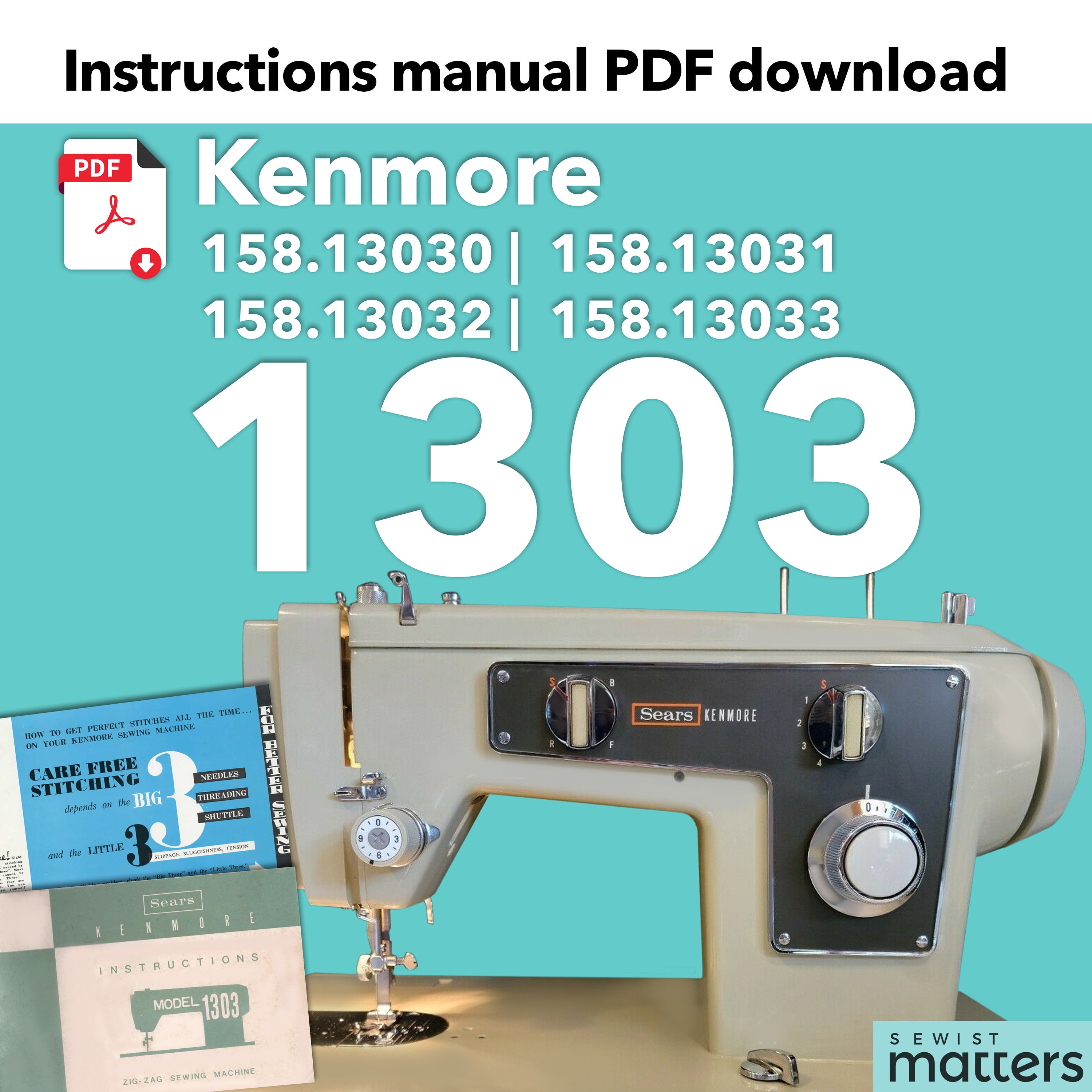 Reclaimed Stitches: Kenmore 158.17800 - super high shank machine