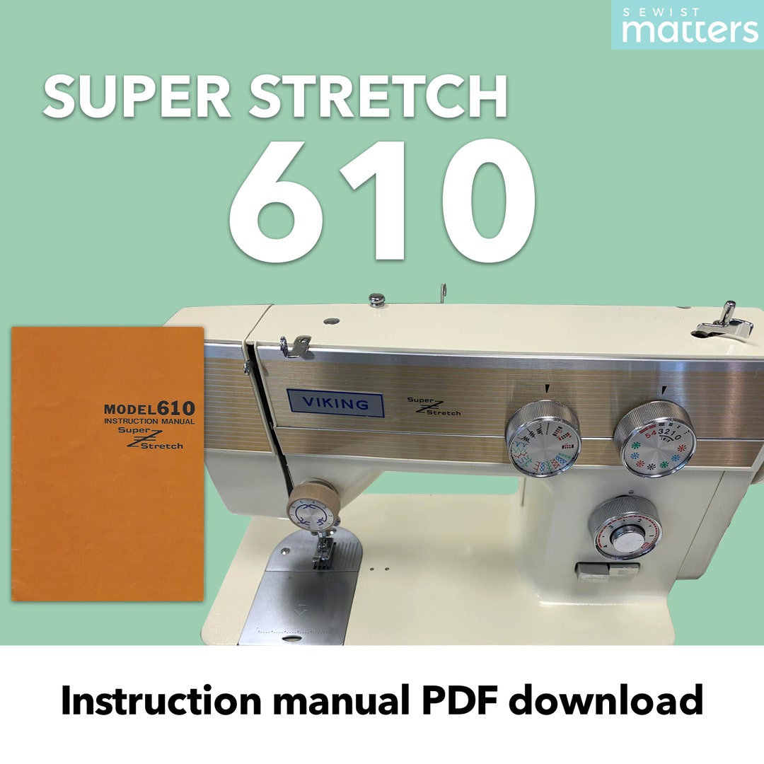 Viking 610 Riccar 610 Super Stretch Sewing Machine Instruction Manual