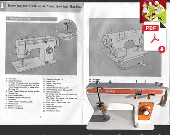 Brother 1681, 1681B, 681, Riviera 1681, Jones 1681, Jones 681B Flat bed Sewing Machine Manual PDF Download
