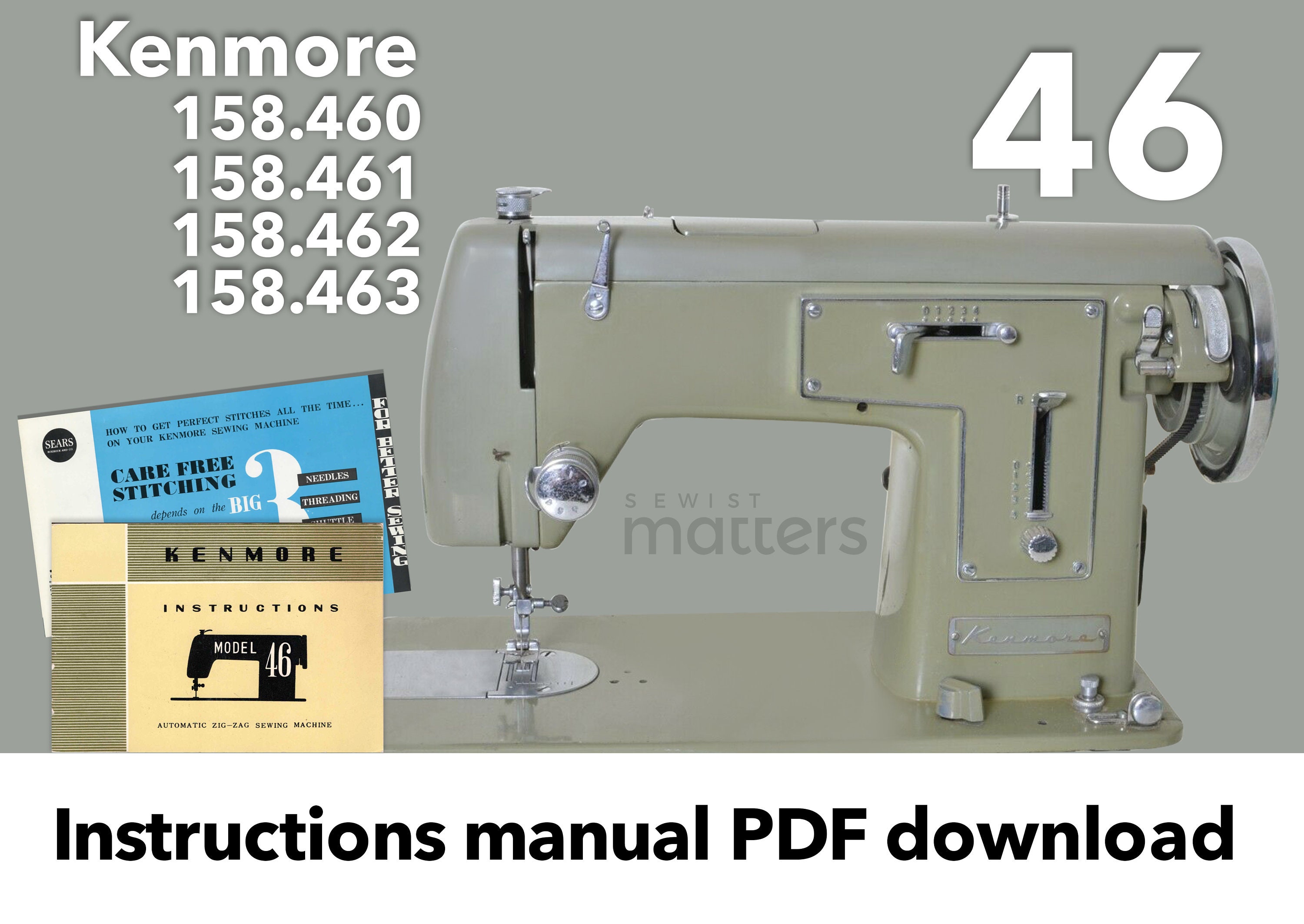 Kenmore 75 158.750 Sewing Machine Instruction Manual PDF Download