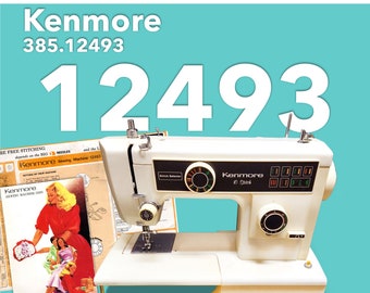 Kenmore 12493 38512493 3851249380 Kenmore 10 convertible free arm Sewing Machine Instruction Manual PDF Download