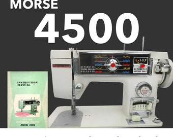 Morse 4500 Princess automatic Sewing Machine Instruction Manual PDF Download