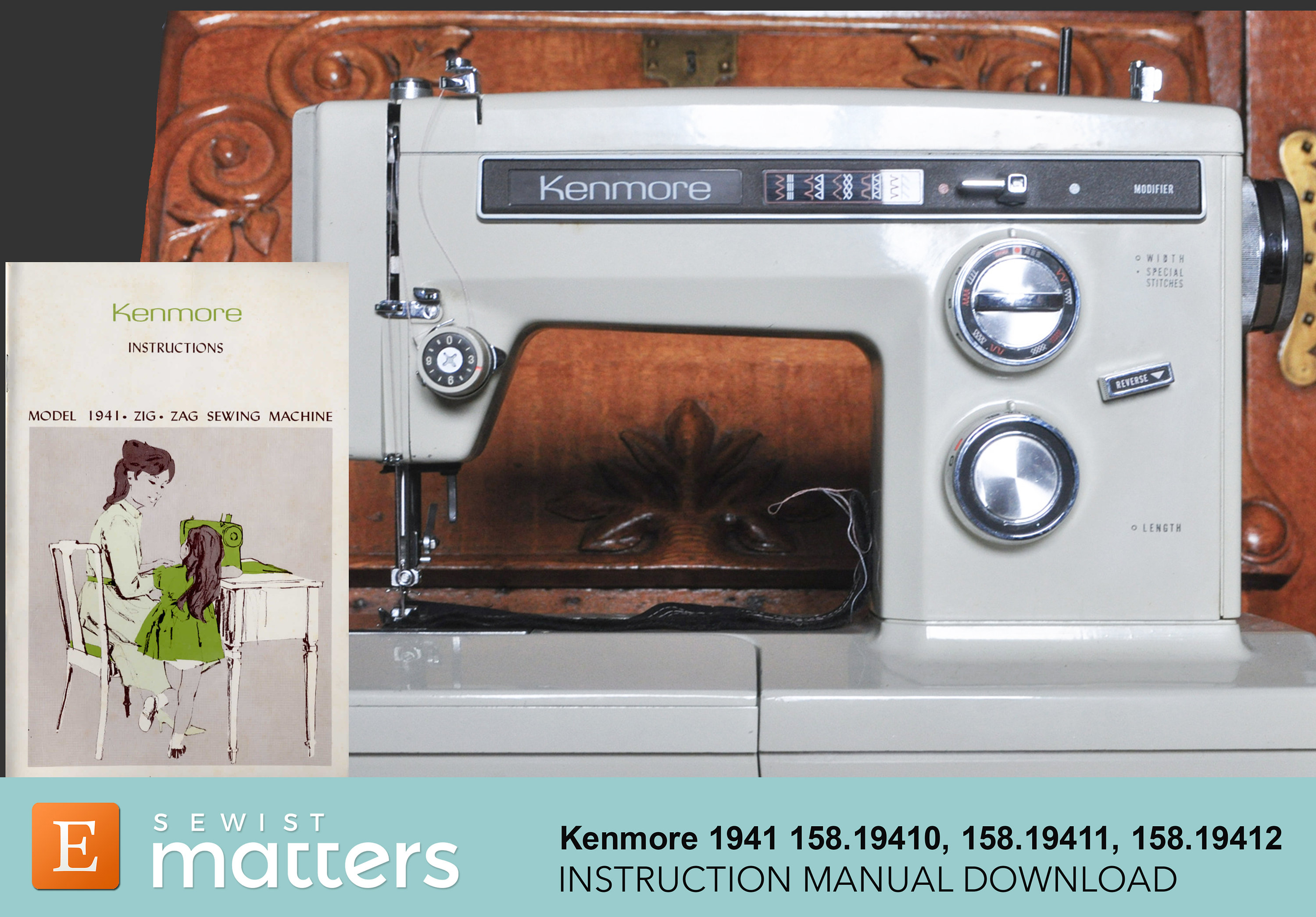 Kenmore 1941 Sewing Machine Instruction Manual PDF Download Etsy