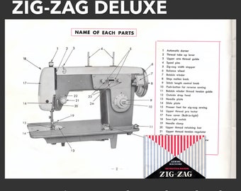 Goodhousekeeper 300S Luxe Zigzag  Sewing Machine Instruction Manual PDF Download